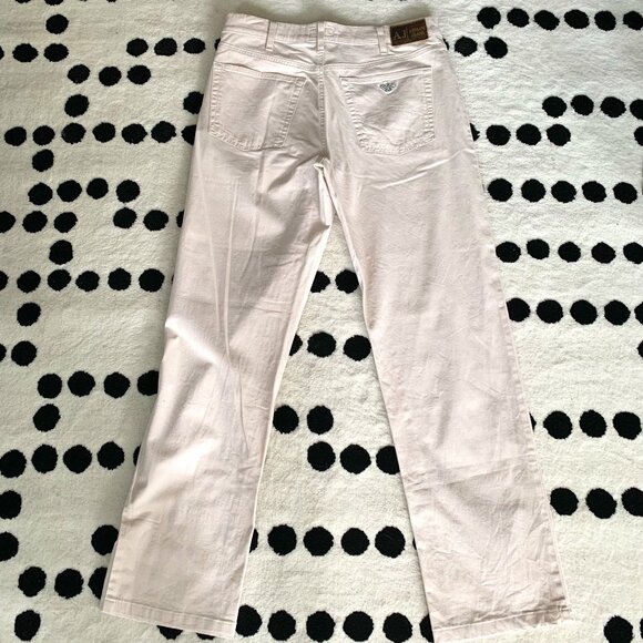 Armani Jeans Comfort Fit Tan Khaki Straight Leg Chino Trouser Pants - Picture 1 of 16